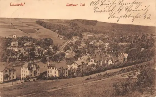 Einsiedel Mittlerer Teil Feldpostkarte AK 1915