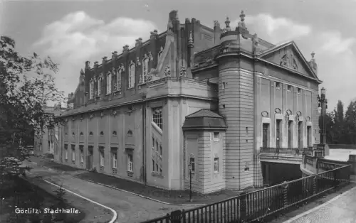 Görlitz in Sachsen Stadthalle Postkarte