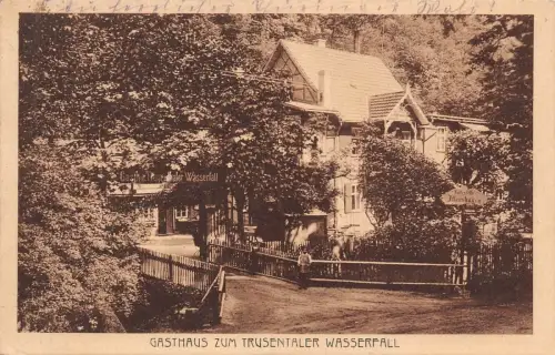 Gasthaus zum Trusentaler Wasserfall Postkarte