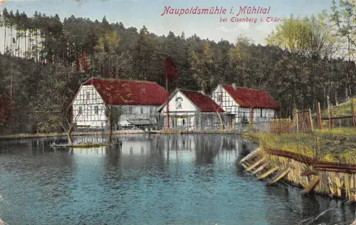 Waldhaus Naupoldsmühle i. Mühltal bei Eisenberg i. Thür. AK 1929