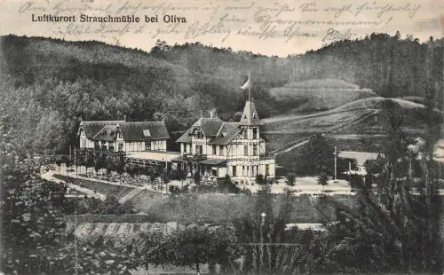 AK Stauchmühle bei Oliva Gdańsk Danzig