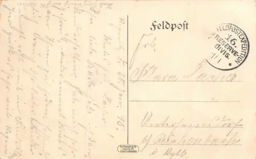 24. Reserve. Division beim Marsch Patriotika Postkarte AK 1915