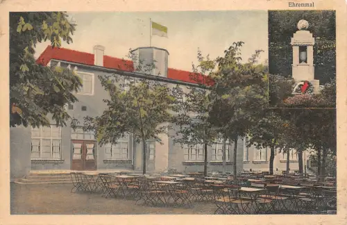 Reinsdorf bei Zwickau Naturheil und Schreberverein Ehrenmal Postkarte