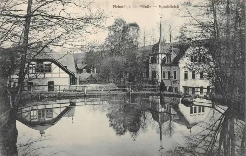 Meixmühle bei Pillnitz Gondelteich AK 1918