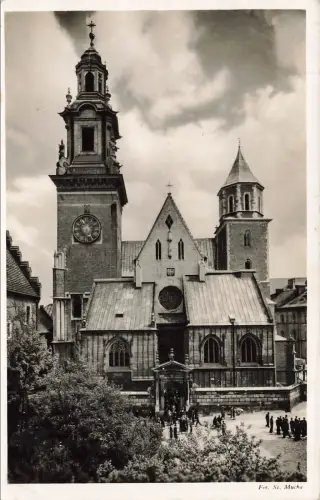 Krakau (Kraków) Wawel-Kathedrale (katedra wawelska) Feldpostkarte AK 1944