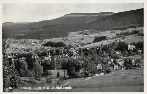 Bad Flinsberg Blick v. d. Buchenbaude Isergebirge/Schlesien AK