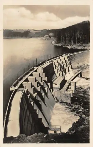 Zschopau-Talsperre Kriebstein b. Waldheim Sa. Postkarte AK 1930