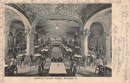 Central-Theater-Keller Dresden-A. Feldpostkarte AK 1916