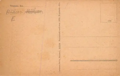 Troppau Oberring Straßenbahn Postkarte