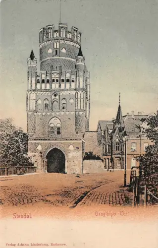 Stendal Uenglinger Tor Postkarte AK