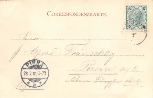 Kulm Pommern Gasthaus zum Morgenstern, Denkmal, Postkarte 1901