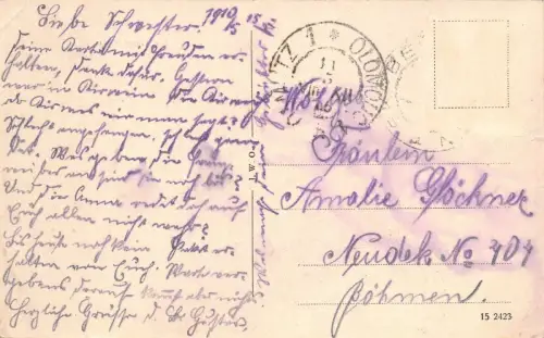 Olmütz Olomouc Franz. Josef - Strasse Vogelkaf Fabrik Julis Kremer AK 1919