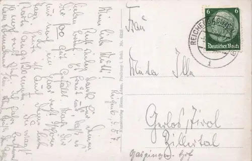 Eulengebirge Langenbielau (Bielawa) "Goldenes Sieb" Postkarte AK