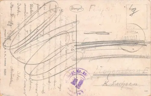 Riga Hafen-Ansicht Feldpostkarte 1917