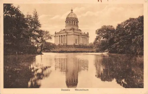Dessau Mausoleum Postkarte AK 1931