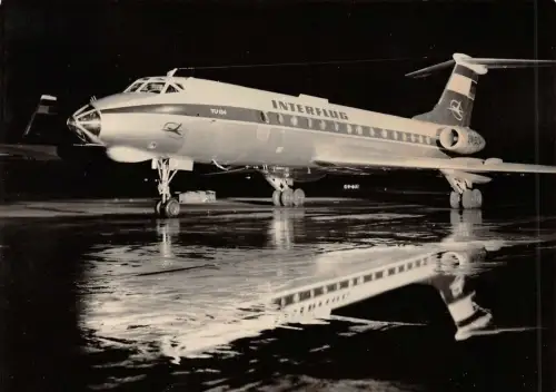 IF Interflug Turbinenluftstrahl-Verkehrsflugzeug TU 134 72 Sitzplätze AK