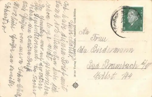 Ostseebad Groß-Möllen Am Strande AK