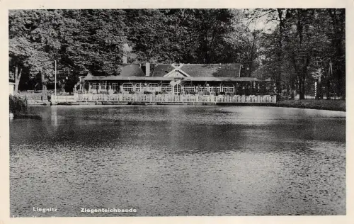 Liegnitz Ziegenteichbaude Postkarte AK 1935