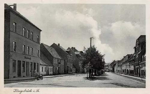 Königsbrück i. Sa. Stadtcafé Postkarte AK