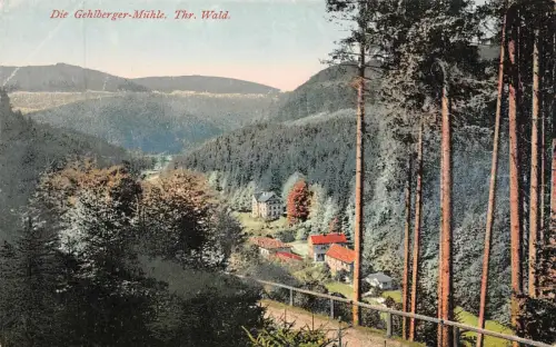 Die Gehlberger-Mühle Thr. Wald Postkarte AK