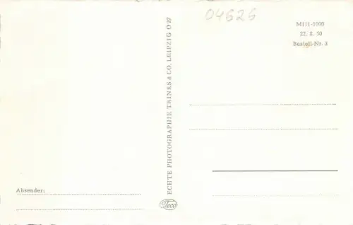 Partie an der Kirche Schmölln Thüringen Postkarte AK