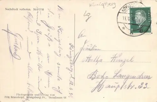 Königsberg i. Pr. Die Universität AK 1930