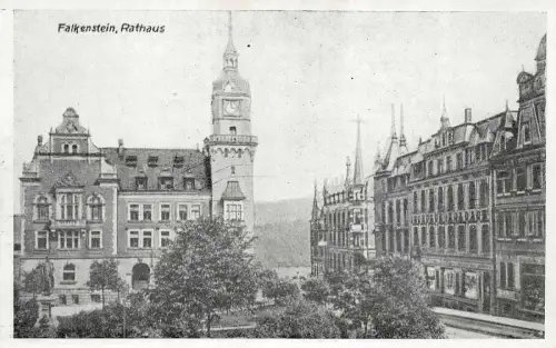 Falkenstein Rathaus Postkarte AK