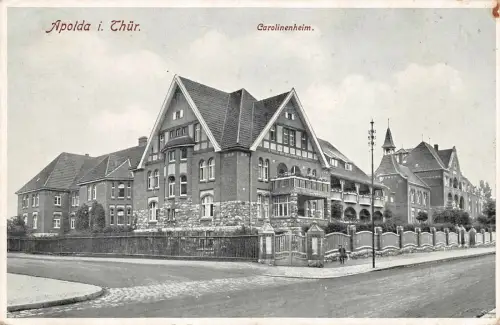 Apolda i. Thür. Carolinenheim Postkarte AK 1929