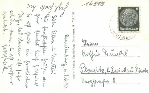 Behring Lehnitzsee Postkarte AK