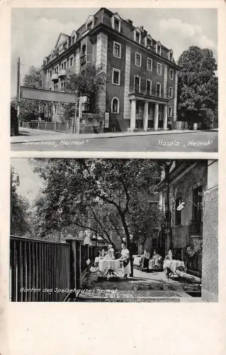 Speisehaus Heimat und Hospiz in Dresden Sachsen Postkarte AK