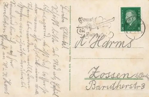 Ansicht Dom und St. Severi in Erfurt Thüringen Postkarte AK 1928
