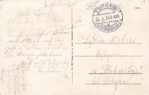 Panorama Montbé Straße Truppen Übungsplatz Zeithain Sachsen Postkarte AK 1915