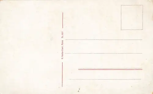 Blick auf Dom in Mainz Rheinland-Pfalz Postkarte AK