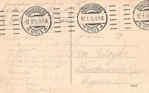 Königsberg i. Pr. Hafenpartie Hundegatt Feldpost AK 1916