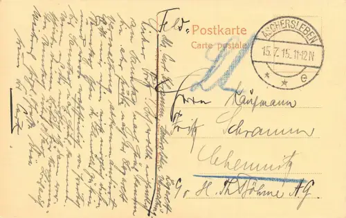 Aschersleben Bestehornhaus und Postamt AK 1915