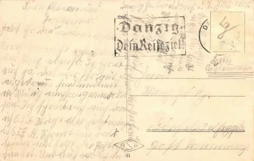 Danzig St. Marien Kirche Postkarte AK