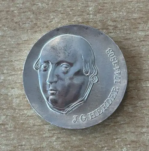 20 Mark DDR 1978, Johann Gottfried von Herder Silber