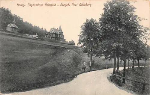 Königl. Jagdschloss Rehefeld i. Erzgeb. Post Altenberg AK 1913