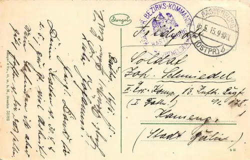 Saint Georgenkirche in Rastenburg Ostpreußen Postkarte AK 1915