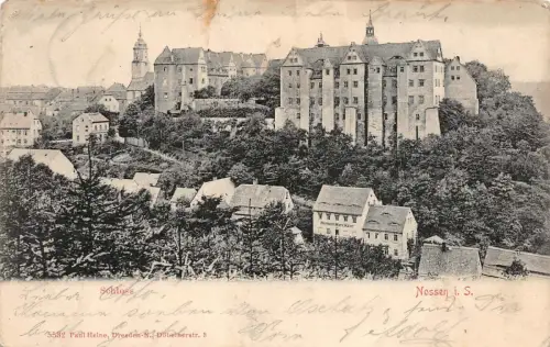 Nossen i. S. Schloss Ansicht Postkarte AK 1905