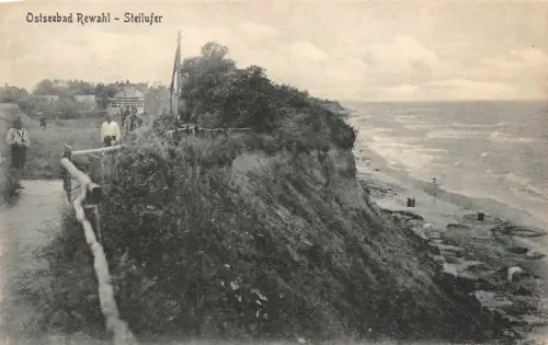 Ostseebad Rewahl Steilufer Postkarte