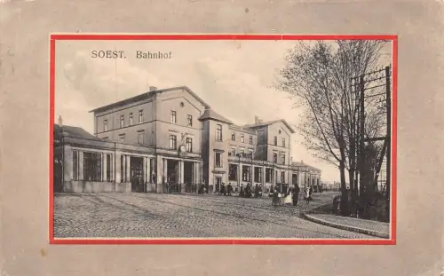 Soest Bahnhof Feldpostkarte AK 1915