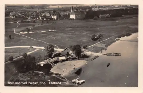 Eisenmoorbad Pretzsch/Elbe Elbstrand Postkarte AK