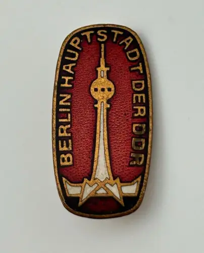 DDR Abzeichen Berlin Fernsehturm Hauptstadt der DDR