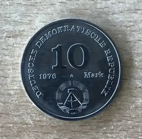 DDR Münze 10 Mark 20 Jahre Nationale Volksarmee 1976