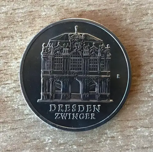 DDR Münze 5 Mark 1985 Dresden Zwinger