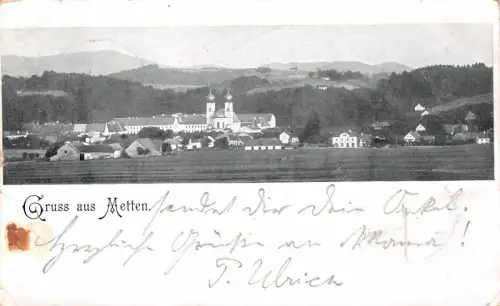 Gruss aus Metten Postkarte AK 1903
