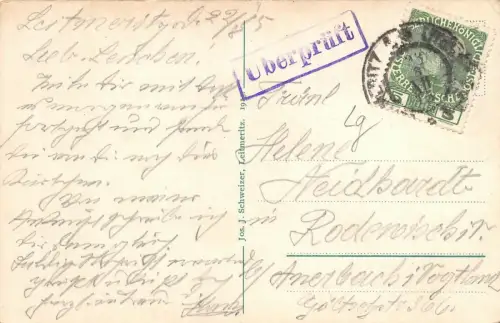 Leitmeritz/Litoměřice Elbseite Postkarte 1915