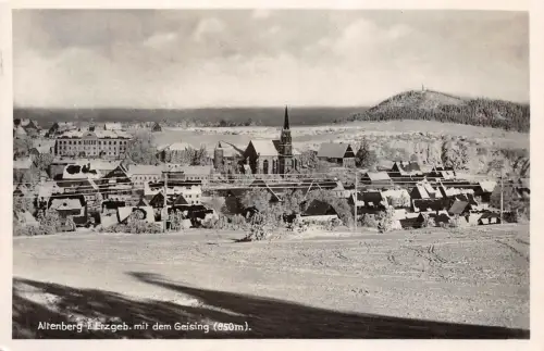 Stadtansicht im Winter Altenberg Erzgebirge Sachsen Postkarte AK 1941