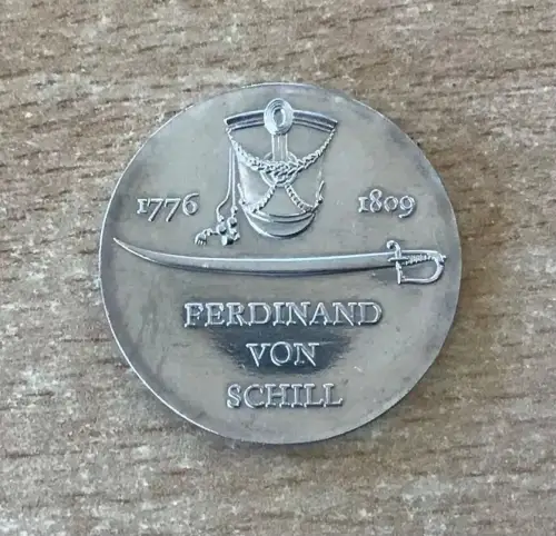 DDR 5 Mark 1976 Ferdinand Von Schill Gedenkmünze